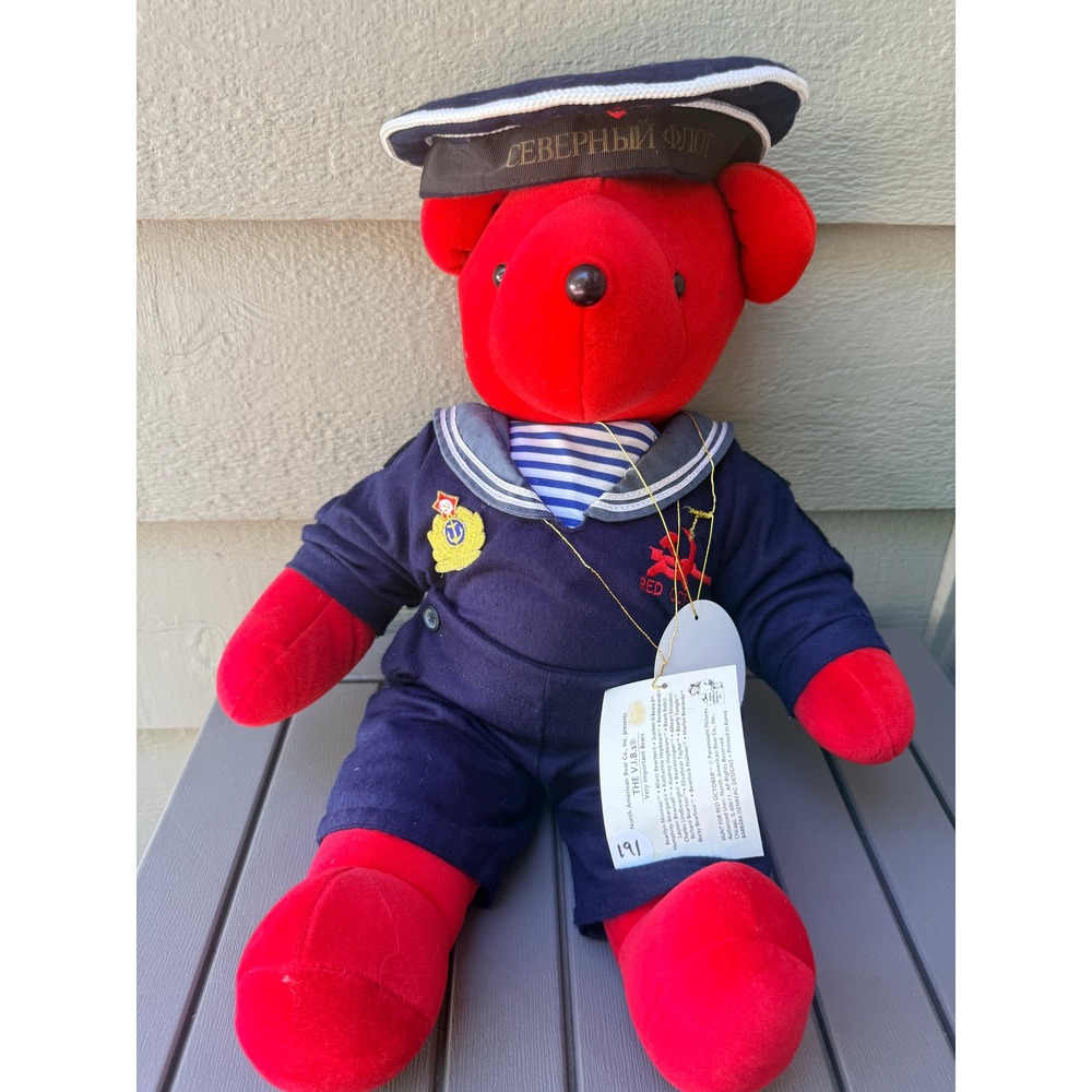 North American Bear Co VIB Hunt for Red October Soviet Navy Sailor Plush Bear